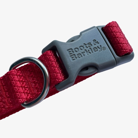 Dog Knit Winter Hat + Red Collar L Gray Red - Picture 11 of 14